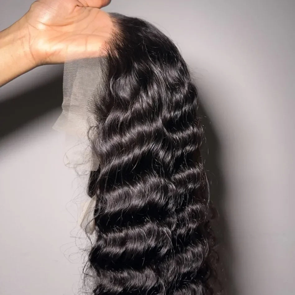 Premium Remy Brazilian Deep Wave Lace Front Wig for Women