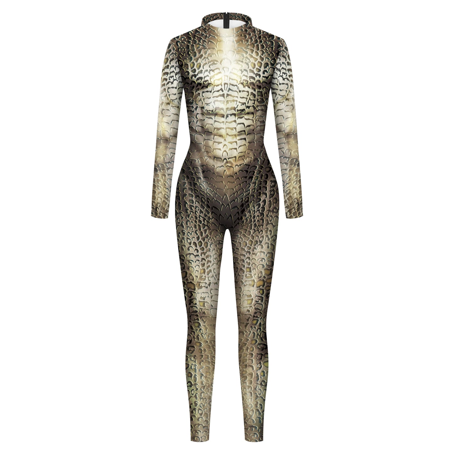 Vivid Animal Print Allover Zentai Bodysuit for Women