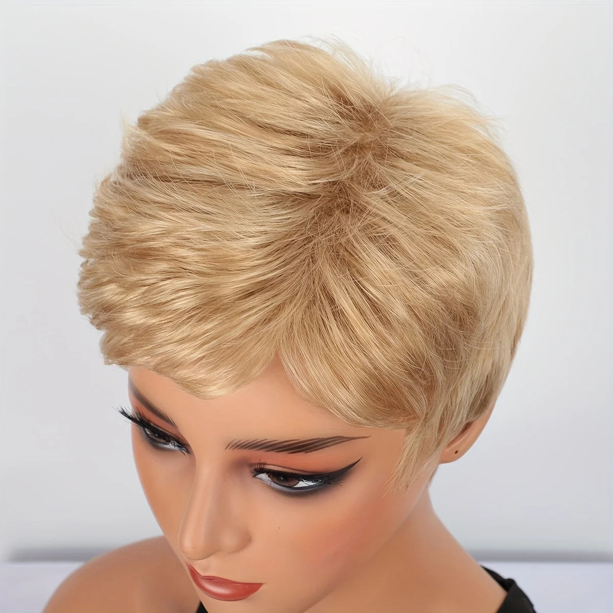 Short Heat Resistant Straight Synthetic Wig for Women
