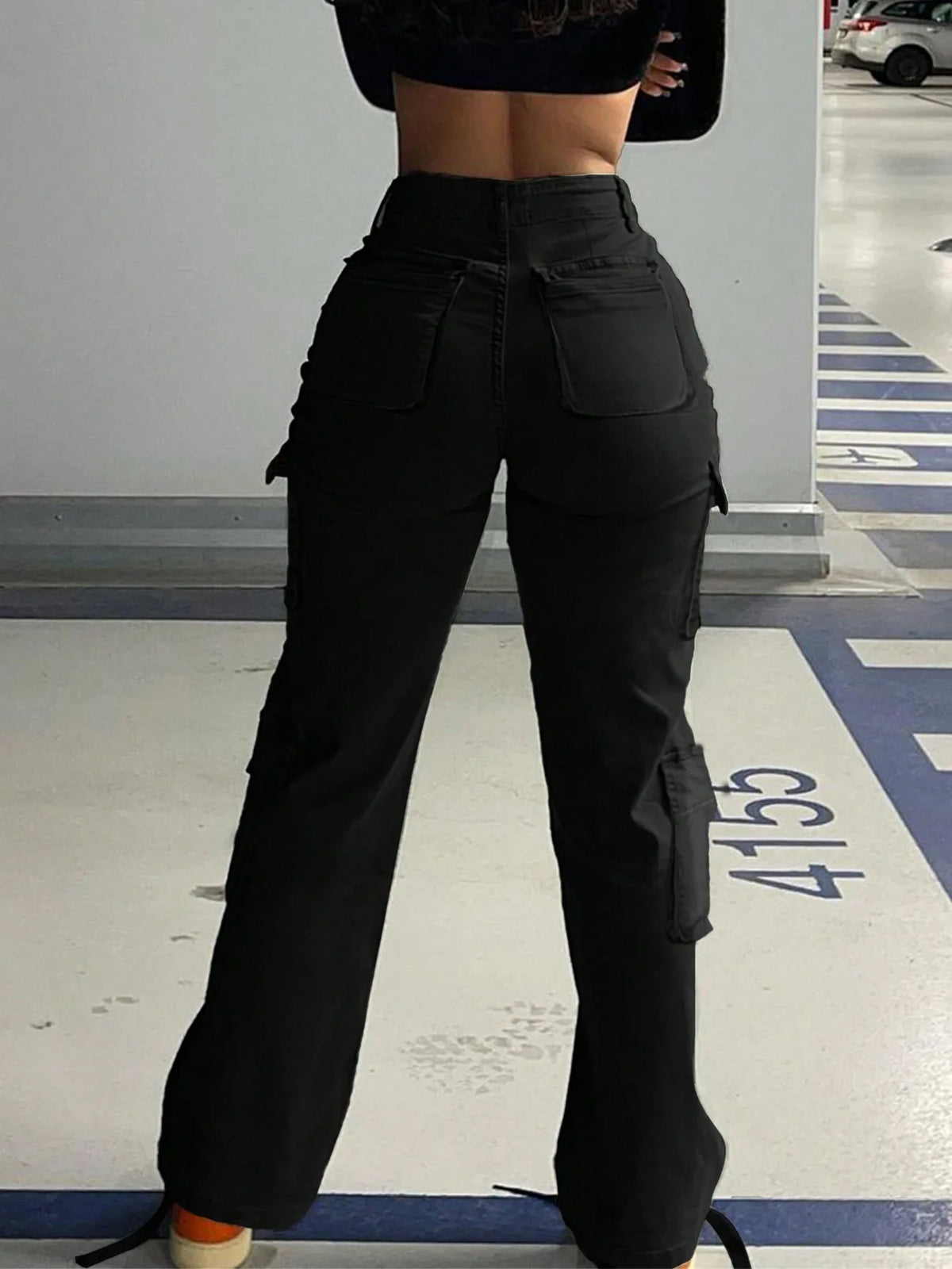 High Stretch Multi Pocket Workwear Trousers for Women