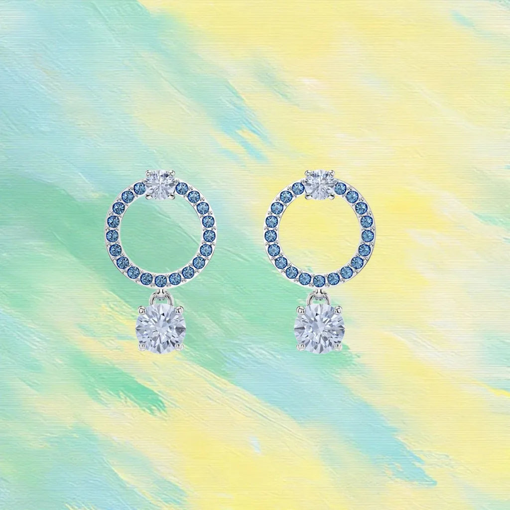 Gold Plated Sparkling Zirconia Jewelry Set for Women