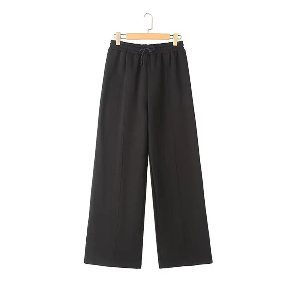 Retro Zipper Bomber Jacket and Velvet Pants Two Piece Set for Women