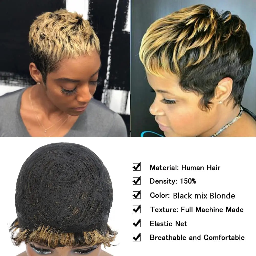 Short Red Hair Wig Synthetic Short Wigs for Black Women Short Haircut Wig Short Red for Women