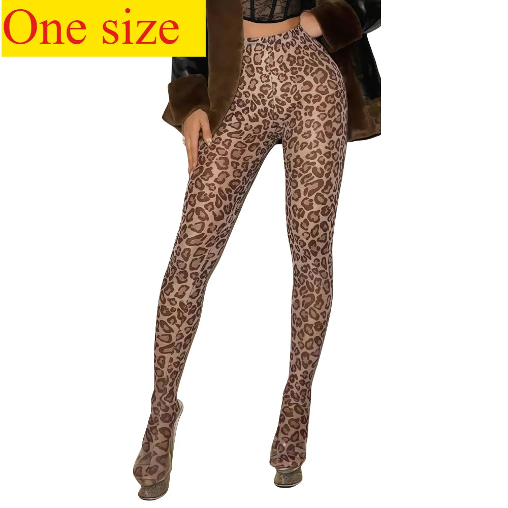 FAGADOER Sexy Fur Patchwork Woman 2 Piece Set Outfit Deep V Backless Lace Up Crop Top + Leopard Print Pants Female Streetwear