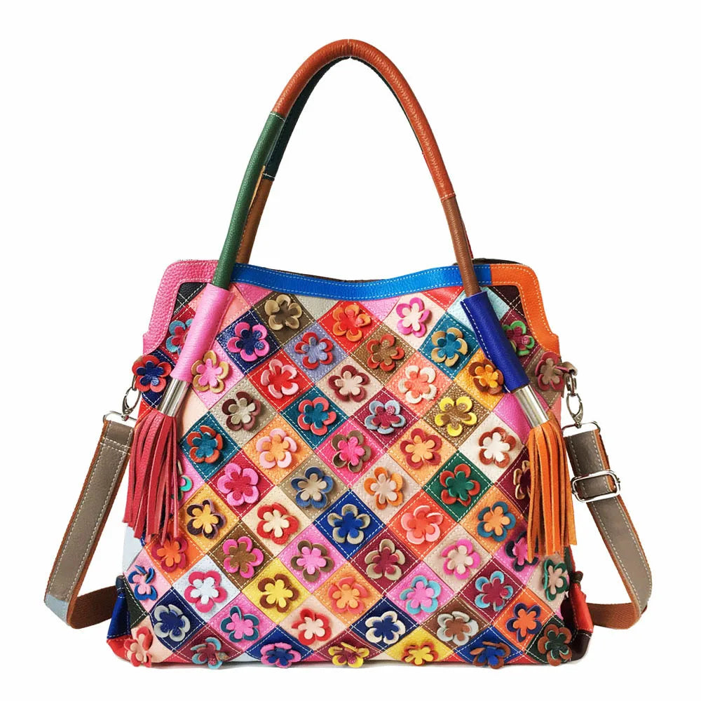 ABQP New Women's Handbag Luxury Brand Genuine Leather Hand-stitched Women's Shoulder Crossbody Bag Fashionable Women's Bag