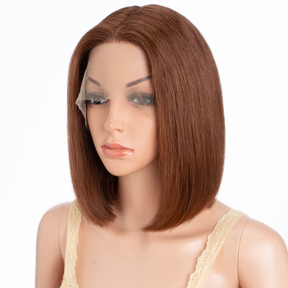 Short Pixie Straight Lace Front Human Hair Wig for Women