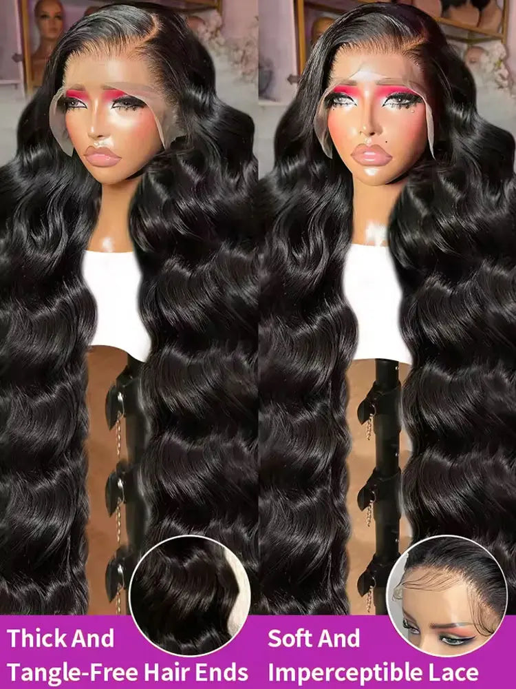 Preplucked Body Wave Lace Front Human Hair Wig For Women