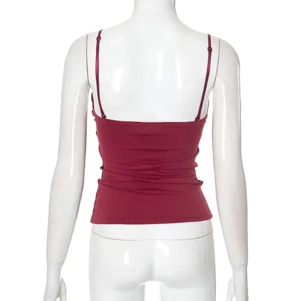 Knit Crop Tops for Women Sleeveless Sexy Vests New Spring Summer 2025 Backless Off Shoulder with Bra Pad Slim Casual Tank Camis