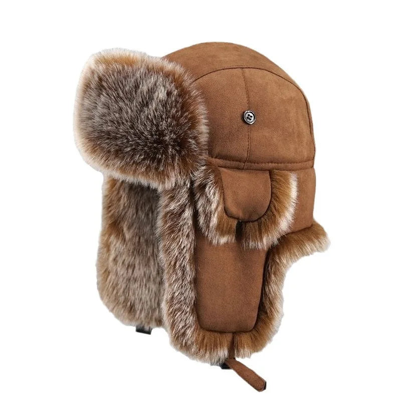 Faux Fur Ushanka Earflap Winter Hat