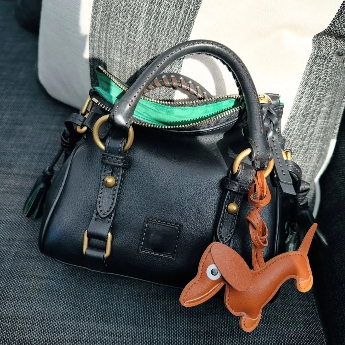 Florentine Micro Texture Satchel Bag