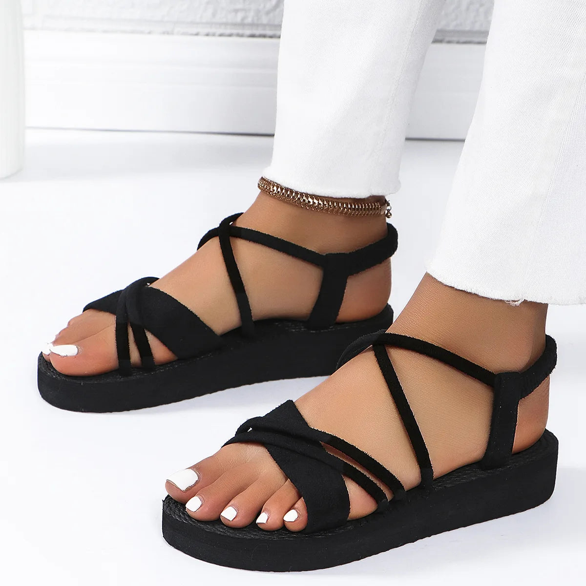 Comfortable Soft Sole Slip On Flat Sandals for Women