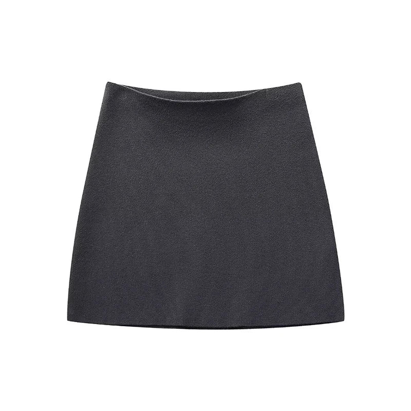 Elegant Knit Two Piece Set With Front Cutout and V Neck For Women