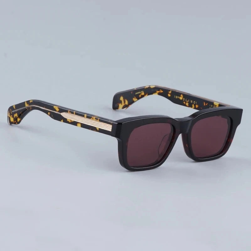 Vintage Rectangular Acetate Sunglasses