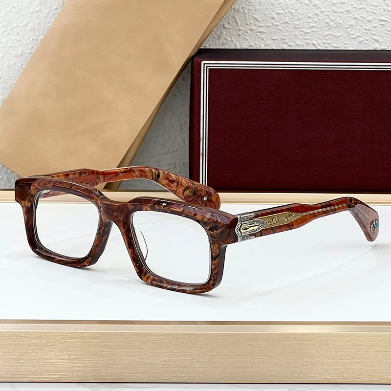 Classic Square Acetate Frame Sunglasses for Women