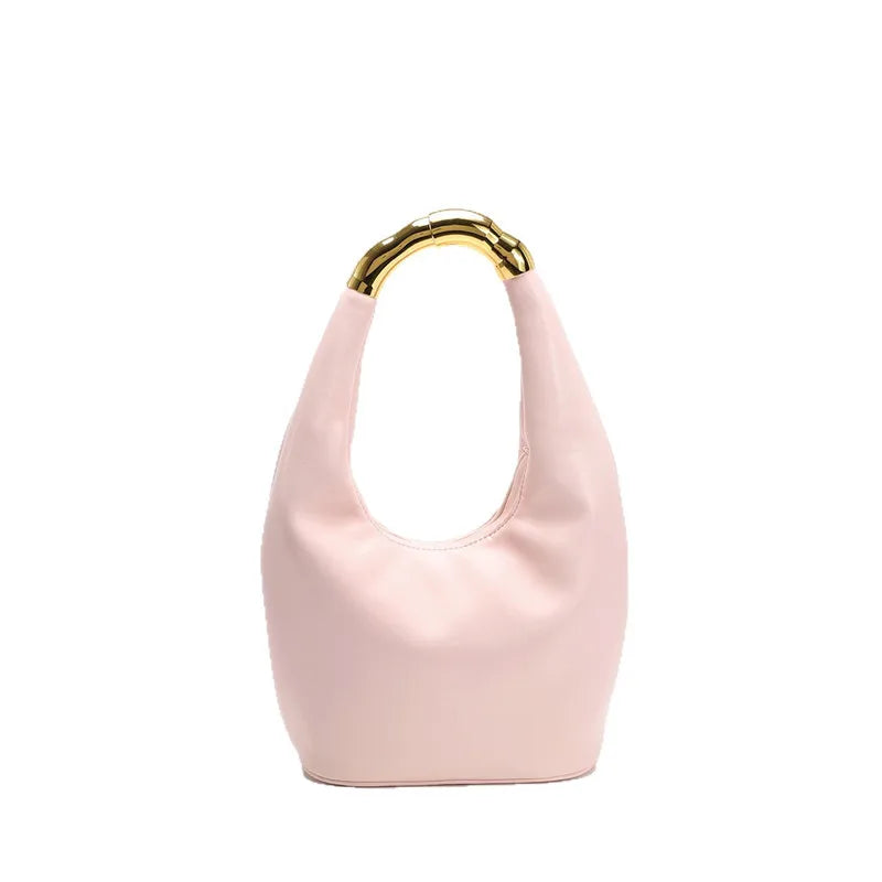 Soft Leather Top Handle Tote Bag
