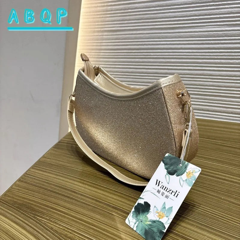 Dinner Women's Bag Luxury Brand Diamond-encrusted Glittering Dinner Party Women's Handbag Fashion Diamond-encrusted Shoulder Bag