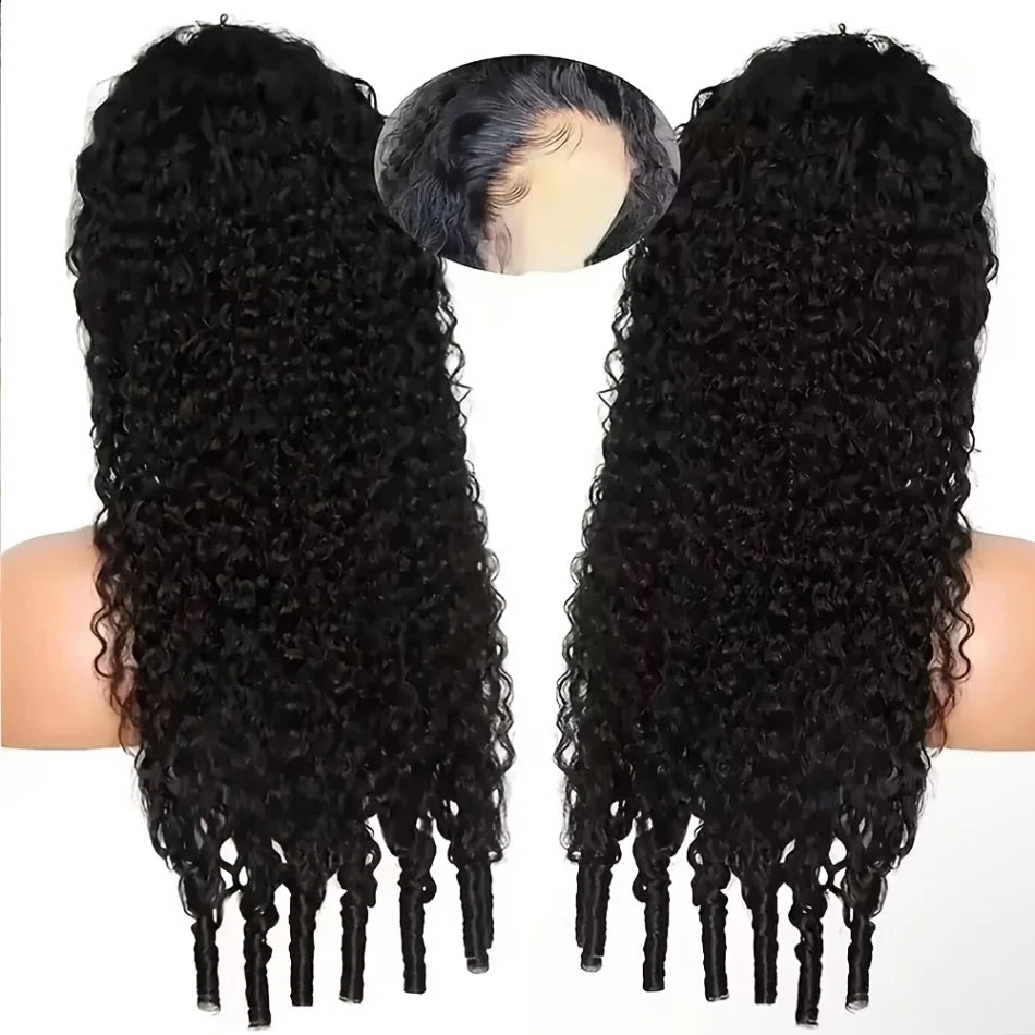 Seamless Curly Human Hair Glueless Half Wig for Women
