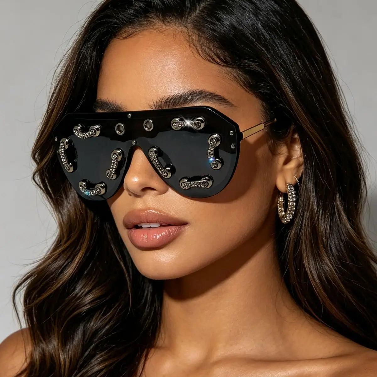 Futuristic Shield Fashion Sunglasses