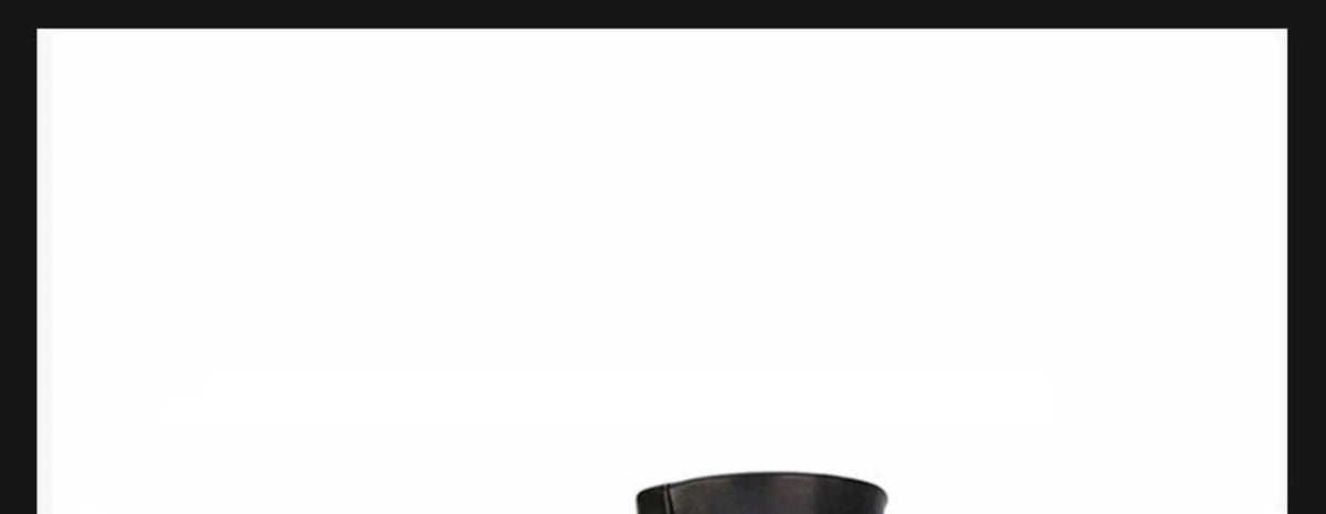 Square Toe Leather Knee High Boots With Zip Closure For Women