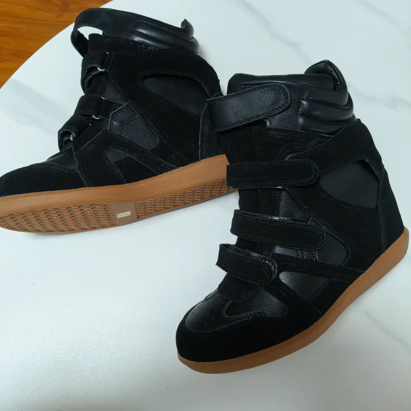 Thick-soled Casual Sneakers New Women's Versatile Fashion Casual Shoes Stylish Retro High-top Design Comfortable Sports Shoes