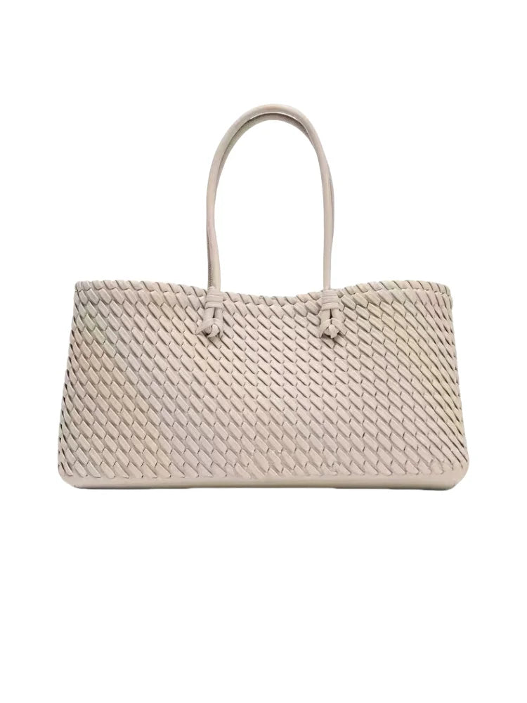 Spacious Woven Tote Bag