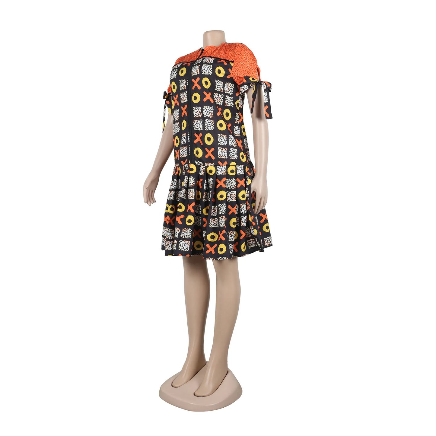 Elegant Zipper Detail Pleated Strap Dress for Women