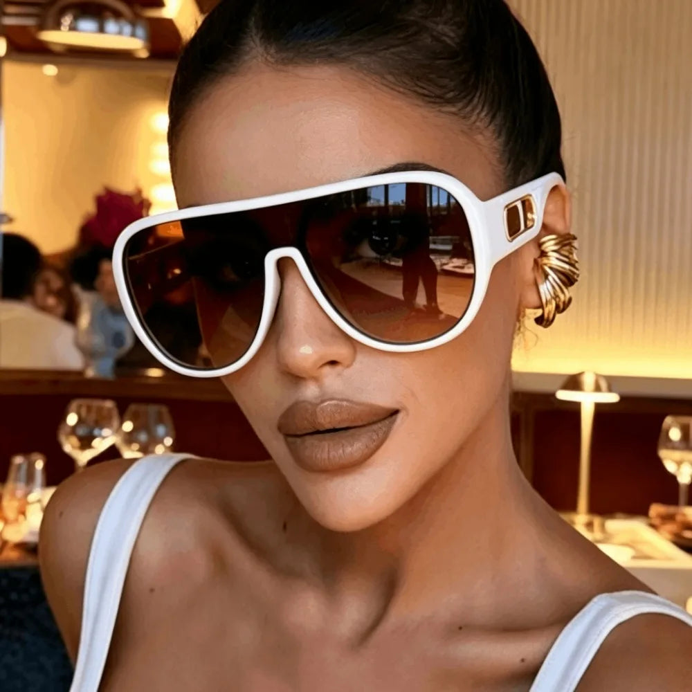 Oversized Square Pilot Sunglasses