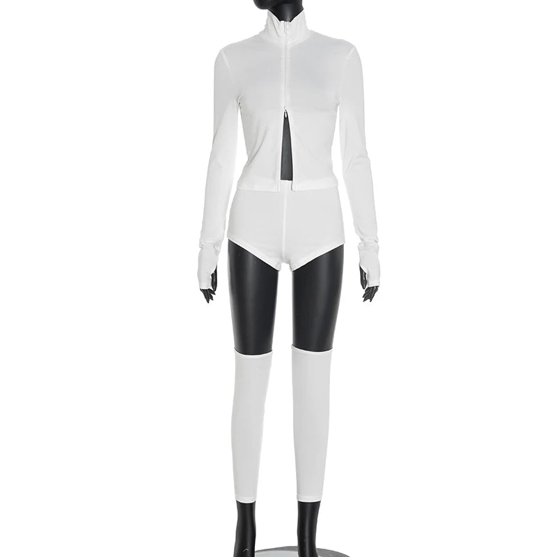 Sporty Street Style Tracksuit Set