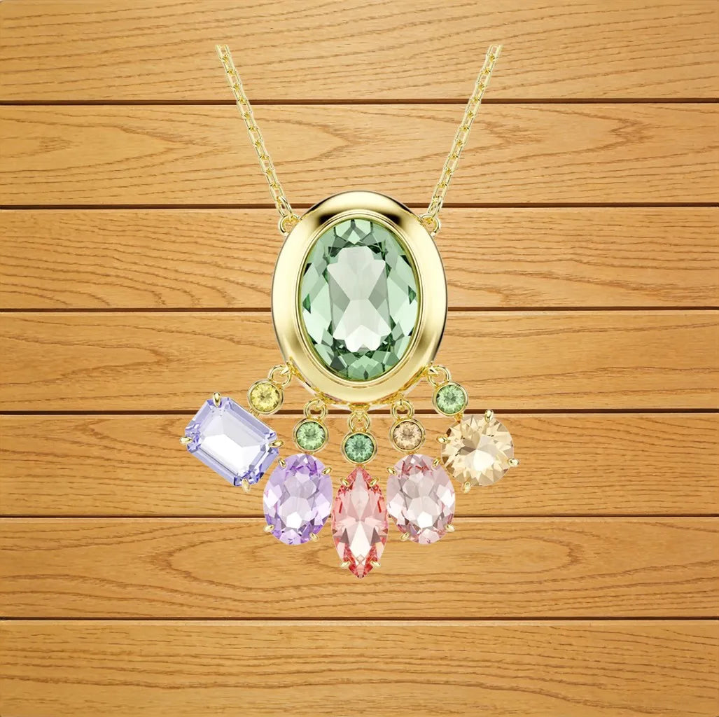 Elegant Bridal Zirconia Jewelry Set with Necklace and Earrings for Women