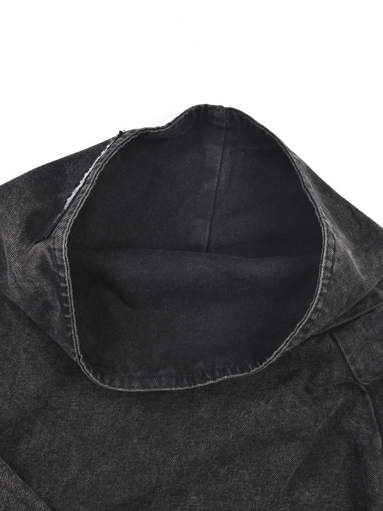 Loose Fit High Neck Long Sleeve Sweatshirt for Women