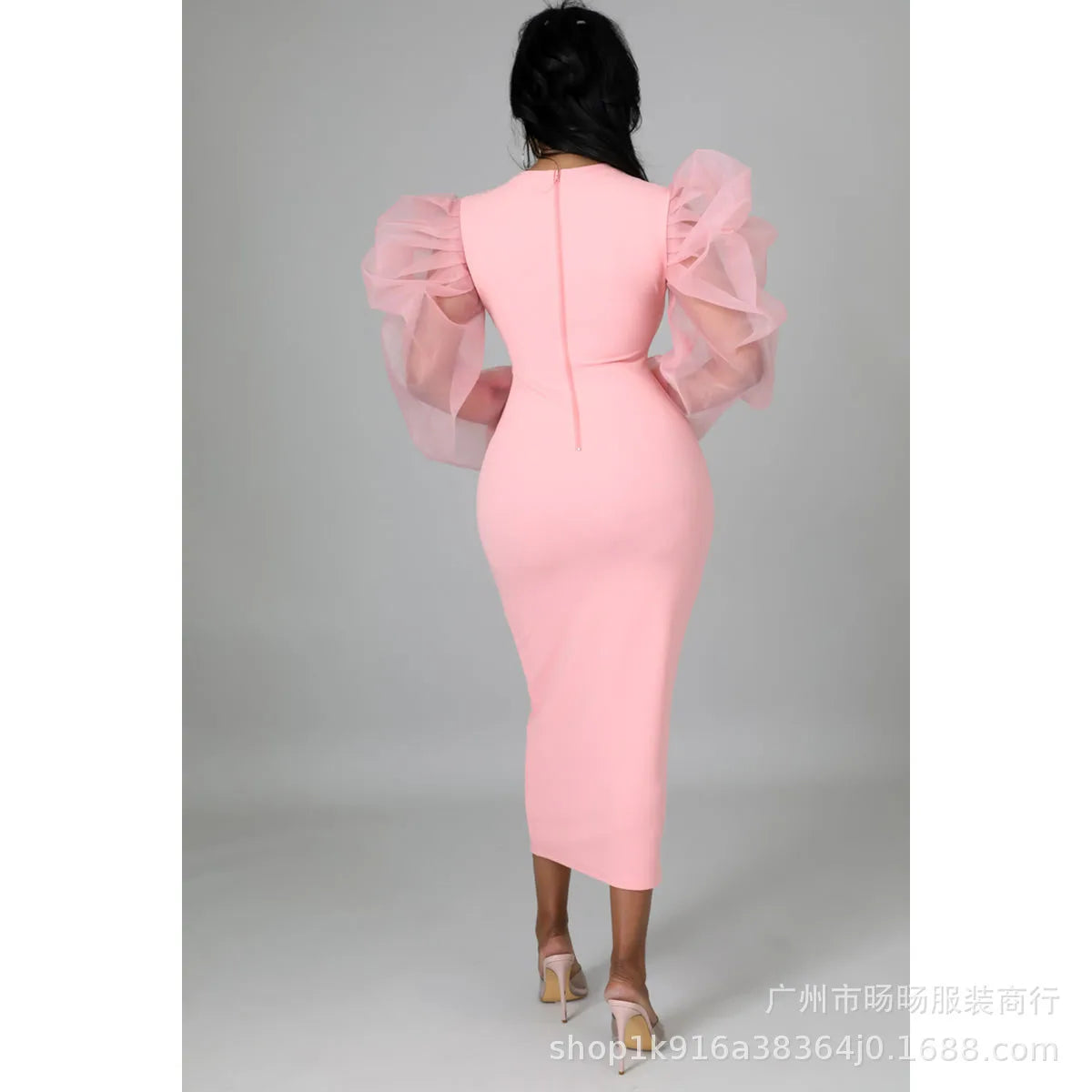 Women White Long Dress Lace Lantern Full Sleeve Round Neck A Line Dresses Elegant Ladies Splice Skirts Autumn Formal Vestidos