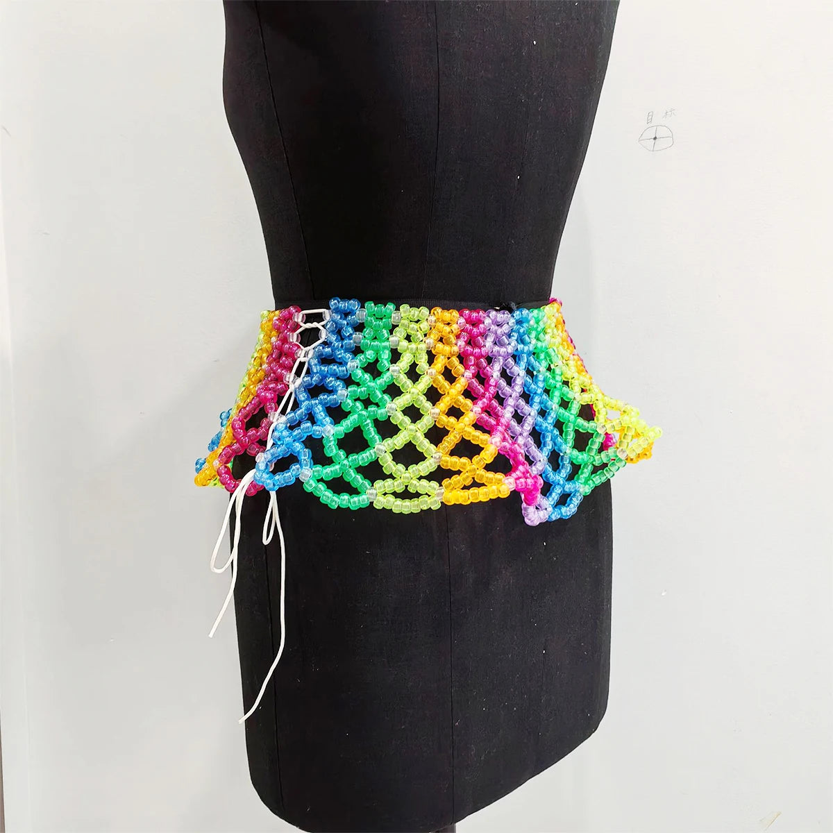 Retro Beaded Heart Bralette Set