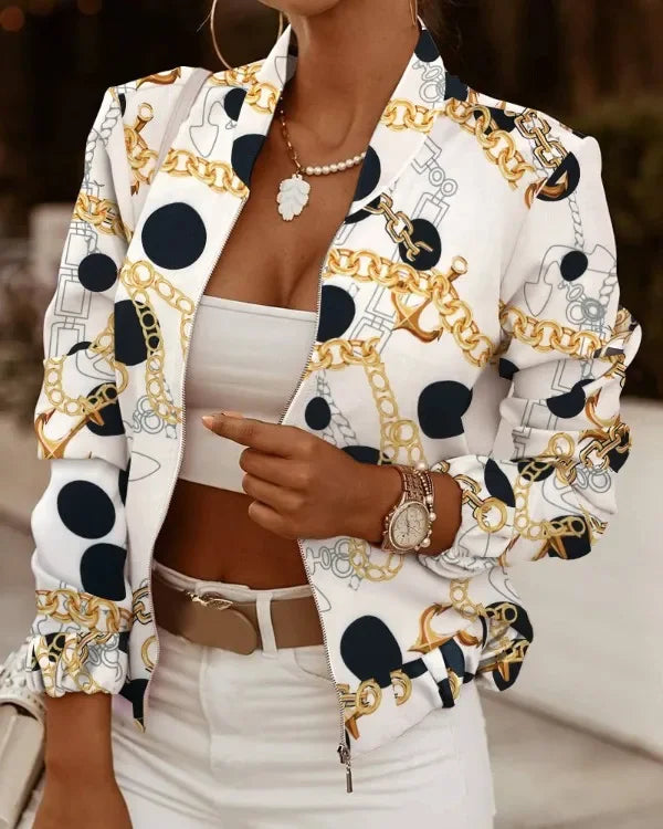 Stand Collar Zip Jacket