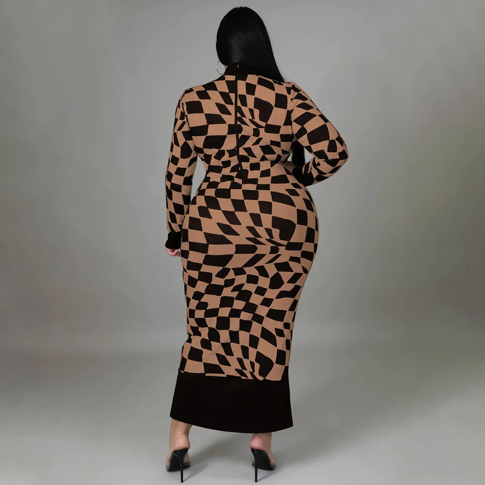 Colorful African Dashiki Print Traditional Dress for Women