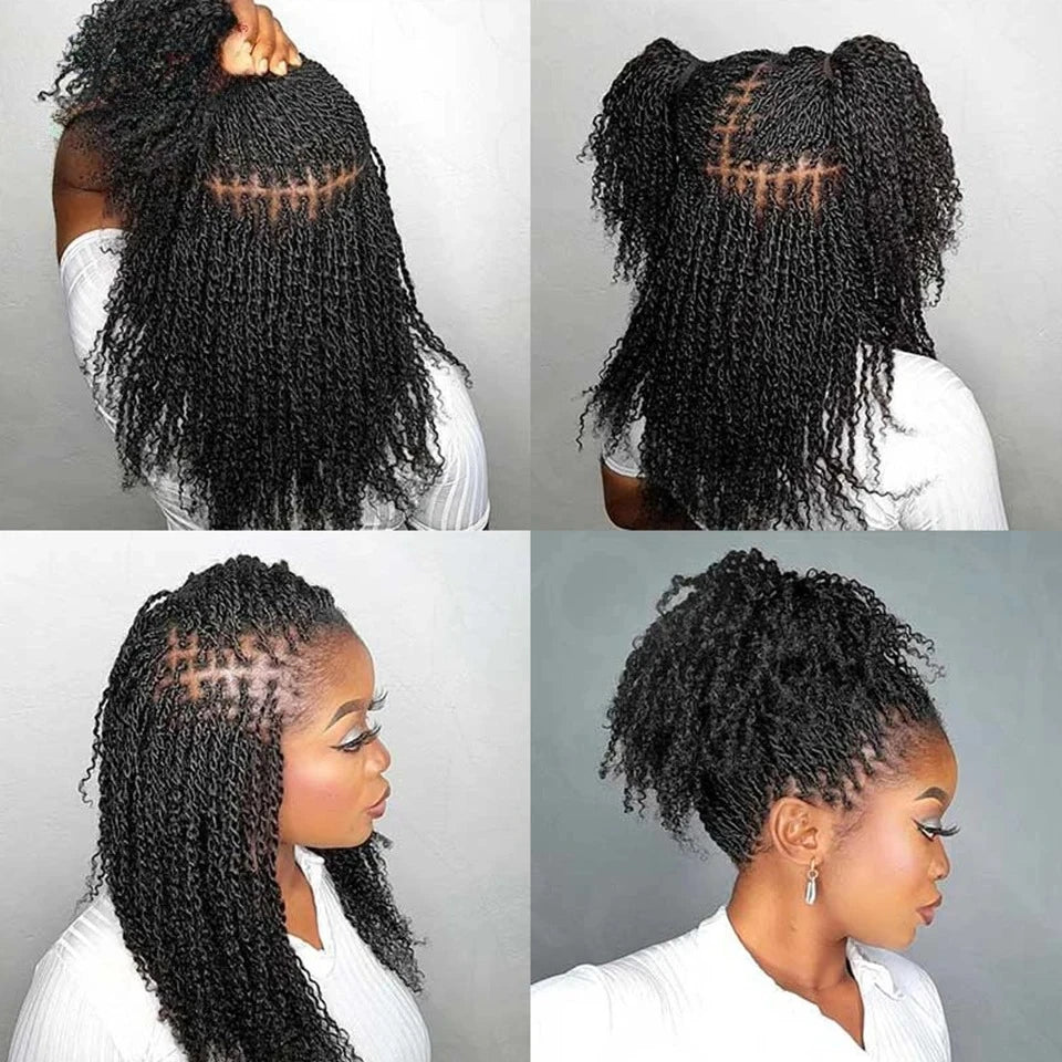 Natural Afro Kinky Bulk Braiding Hair Extensions for Women