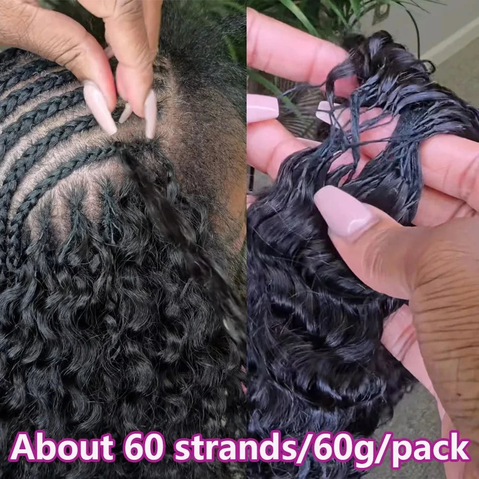 Premium Knotless Spiral Crochet Hair Extensions For Women