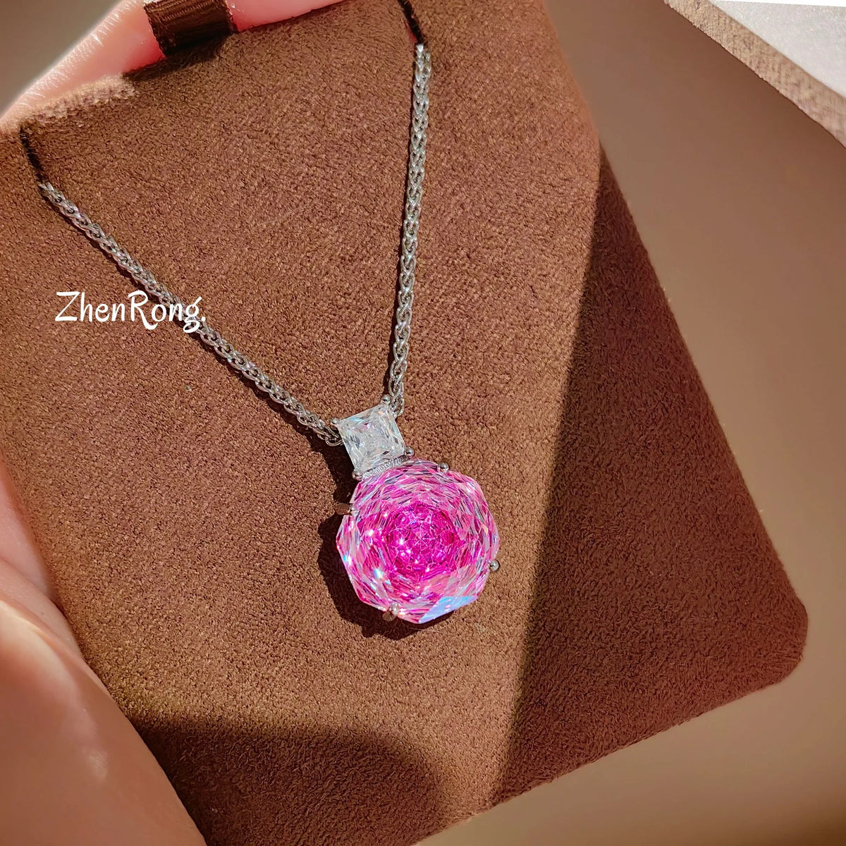 Rose Cut Cubic Zirconia Wedding Jewelry Set for Women