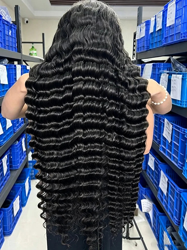 Deep Wave Human Hair Lace Front Wig