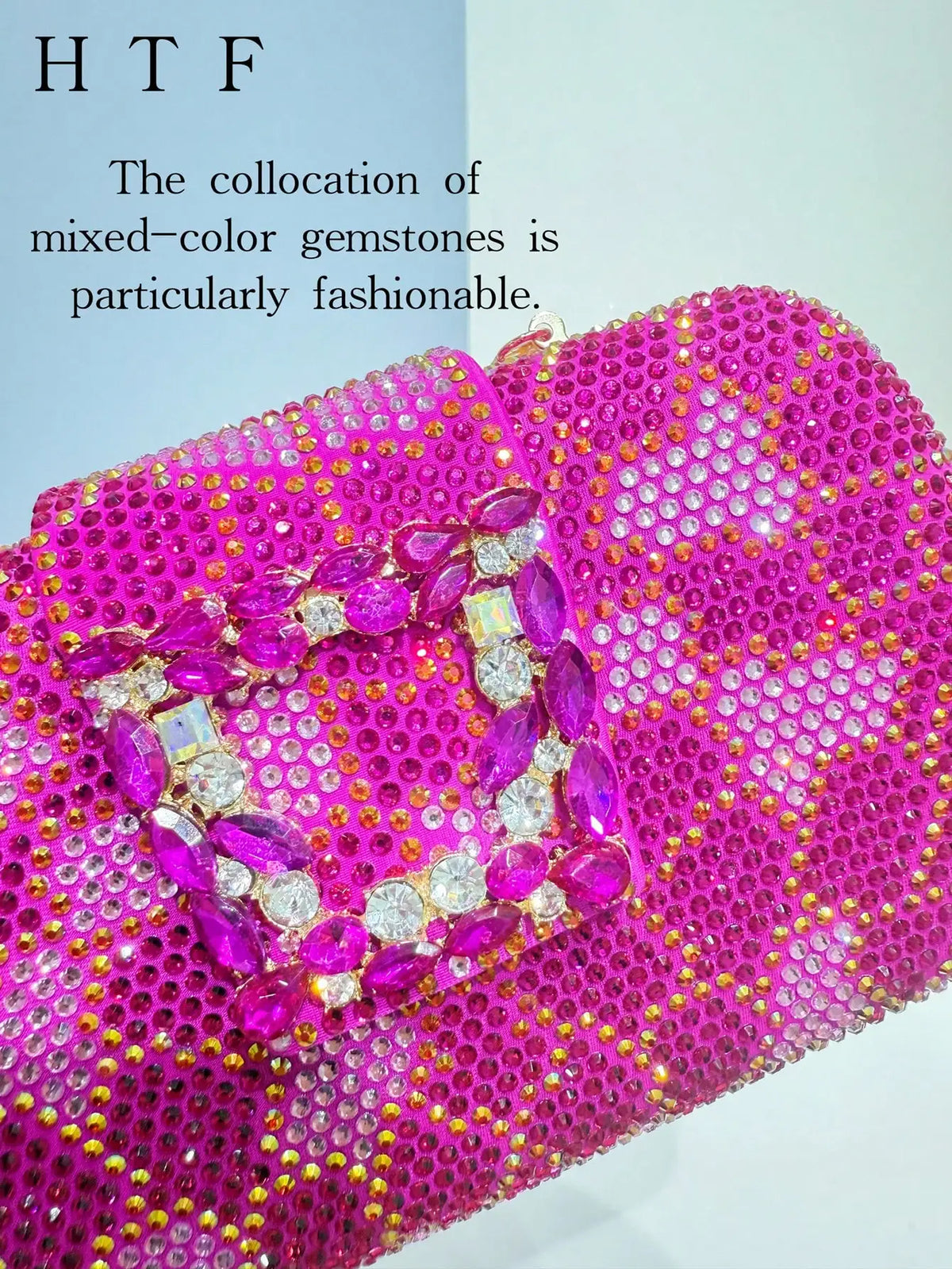Elegant Glitter Ruched Evening Clutch Handbag for Women