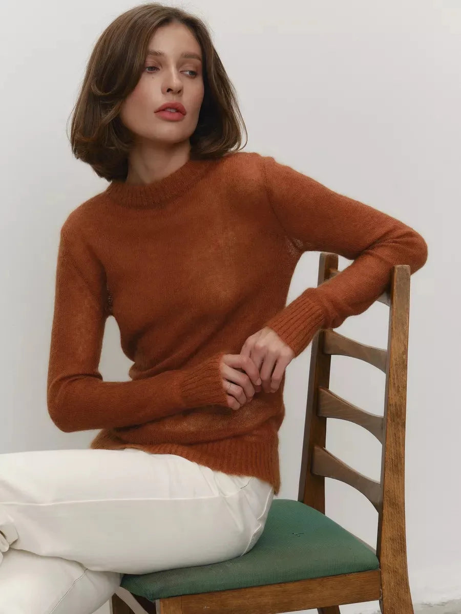 See Through Mesh Knit Sweater