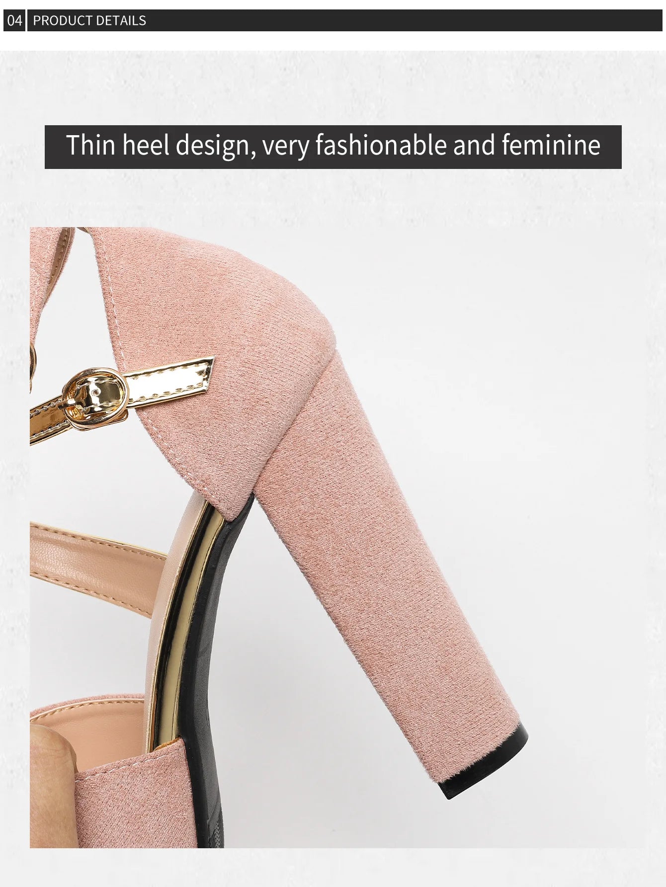 Peep Toe Square Heel Platform Sandals