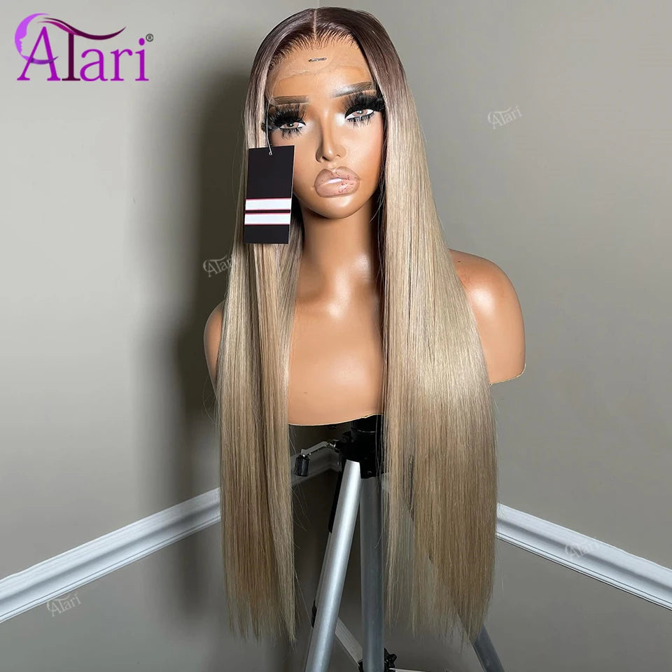 Ash Blonde Body Wave Human Hair Wig