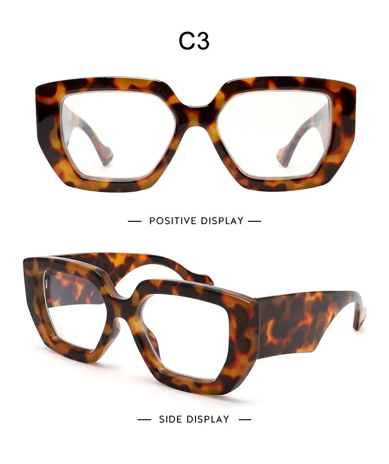 Retro Square Blue Light Blocking Glasses for Women