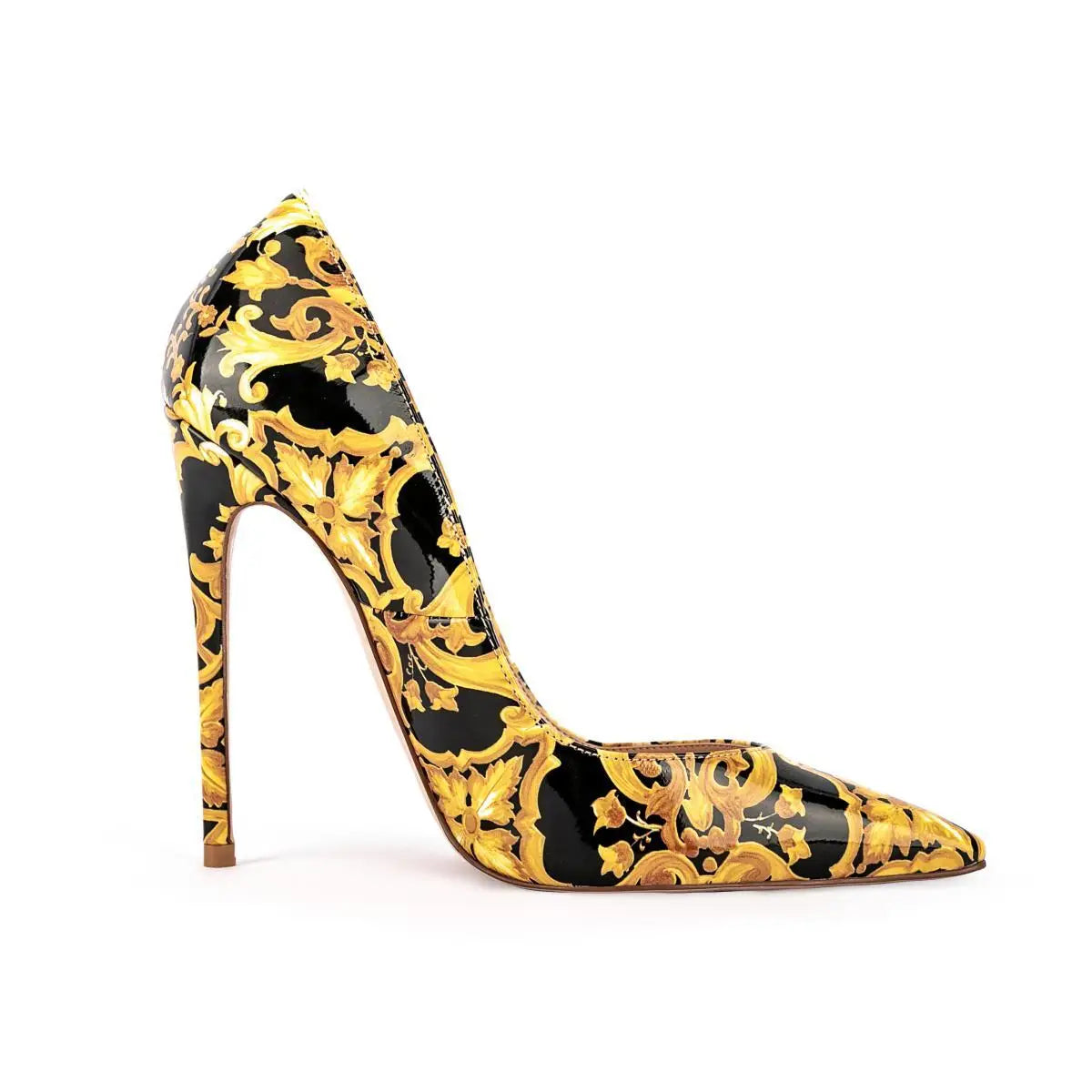 Floral Pattern Elegant Pointed Toe Pumps for Women