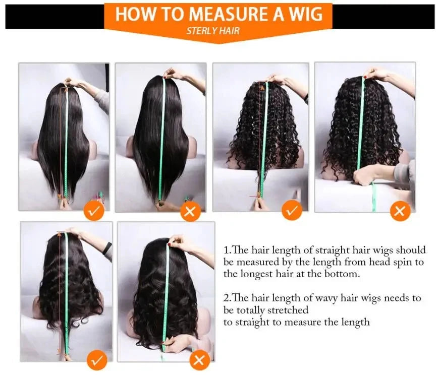 High Density Glueless Straight Lace Front Human Hair Wig for Women