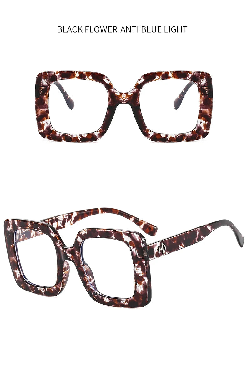 Oversized Blue Light Blocking Reading Glasses for Women
