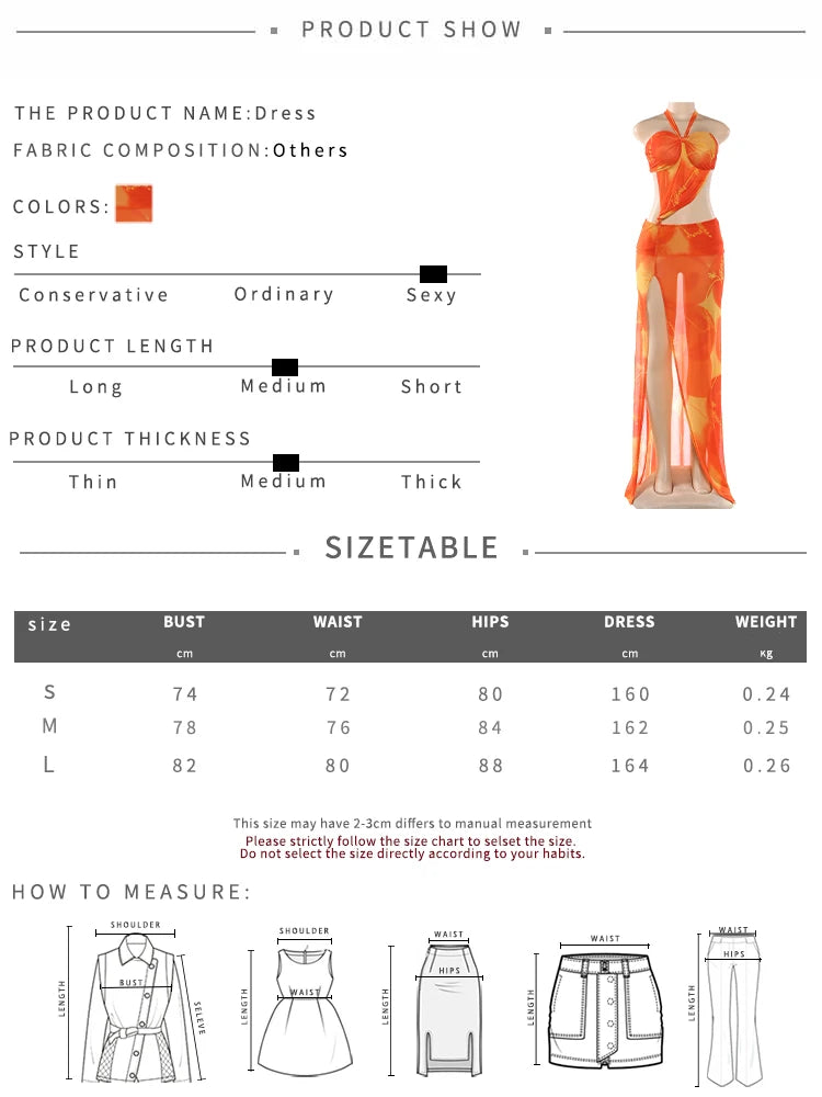 See-Through Halter Beach Backless Bodycon Dress for Women