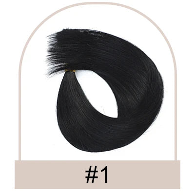 Invisible Straight Human Hair Extensions for Women