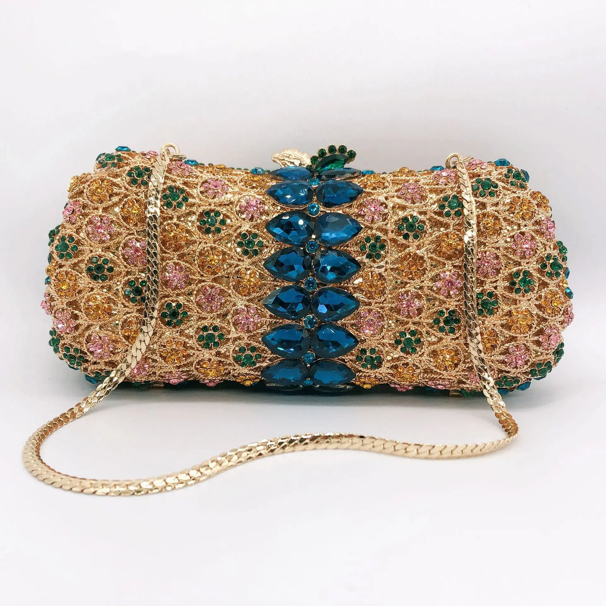 Hollow Rhinestone Evening Clutch Handbag for Women