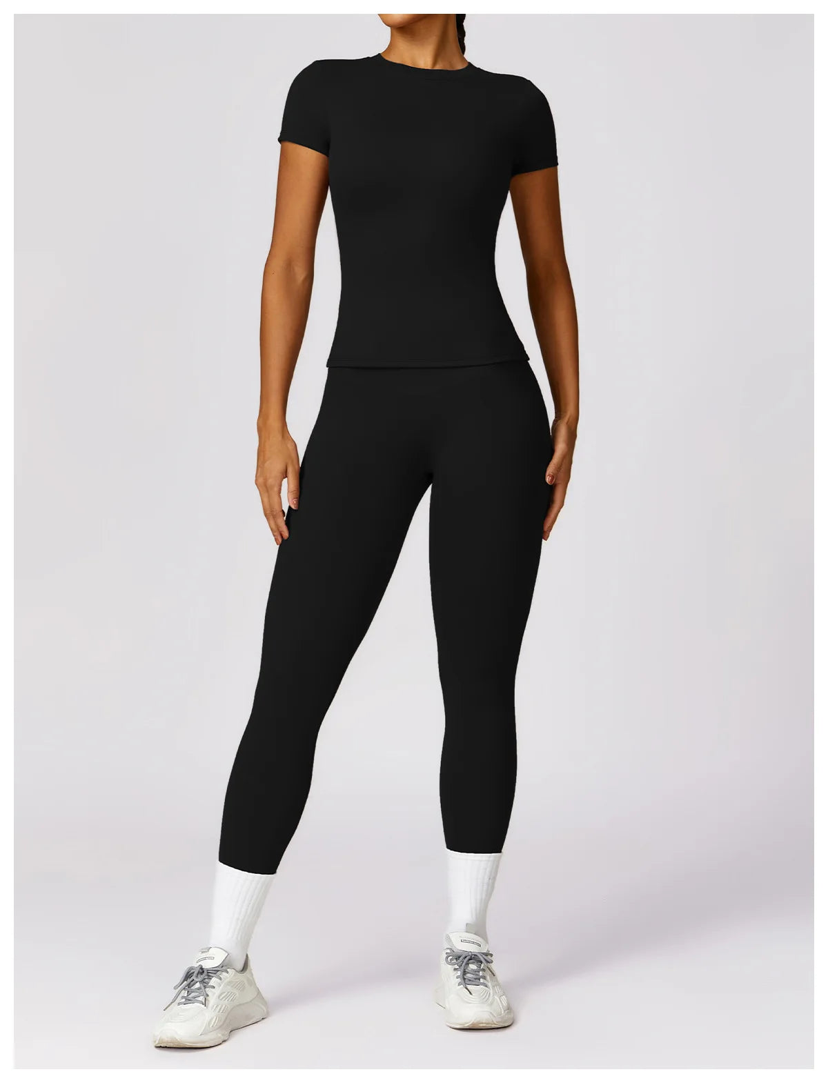 Casual Streetwear Two Piece Crop Top and Bodycon Pants Set for Women